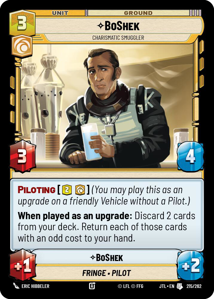 BoShek, Charismatic Smuggler, Jump to Lightspeed Card Art