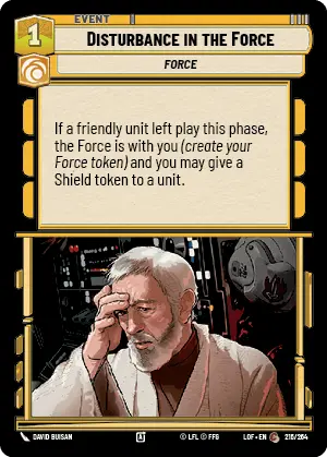 Disturbance in the Force, Legends of the Force Card Art