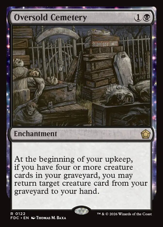 Oversold Cemetery, Foundations Commander Card Art