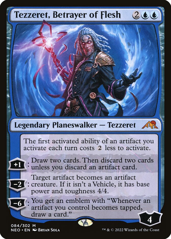 Tezzeret, Betrayer of Flesh, Kamigawa: neon dynasty Card Art