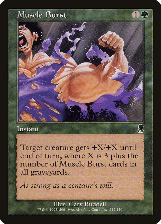 Muscle Burst, Odyssey Card Art