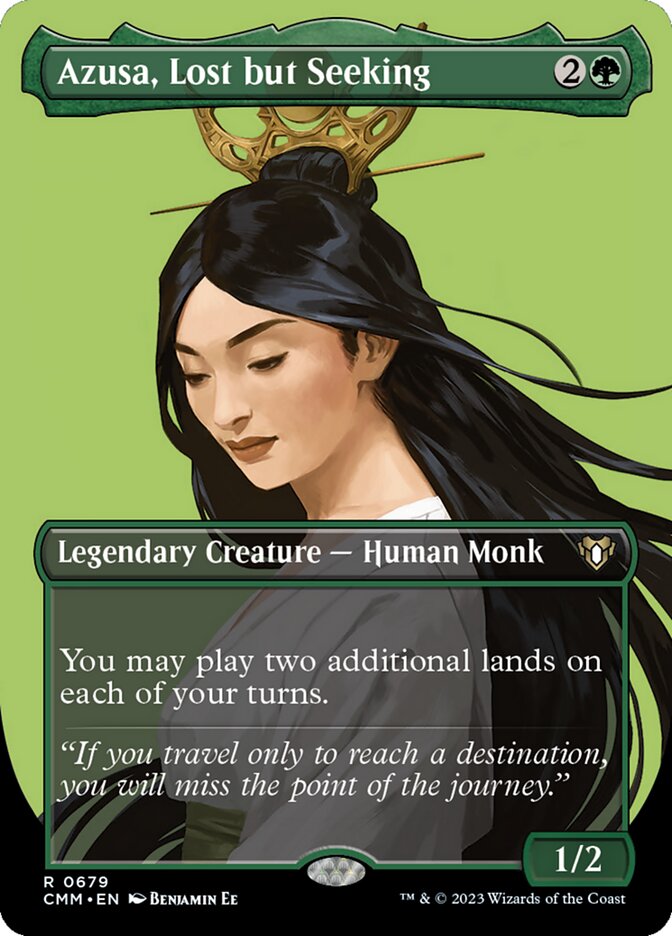 Azusa, Lost but Seeking, Commander masters Card Art