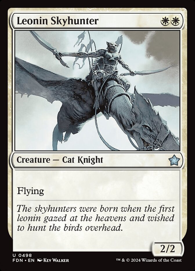 Leonin Skyhunter, Foundations Card Art