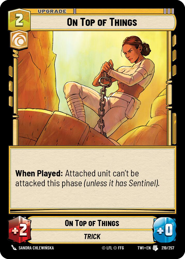 On Top of Things, Twilight of the Republic Card Art