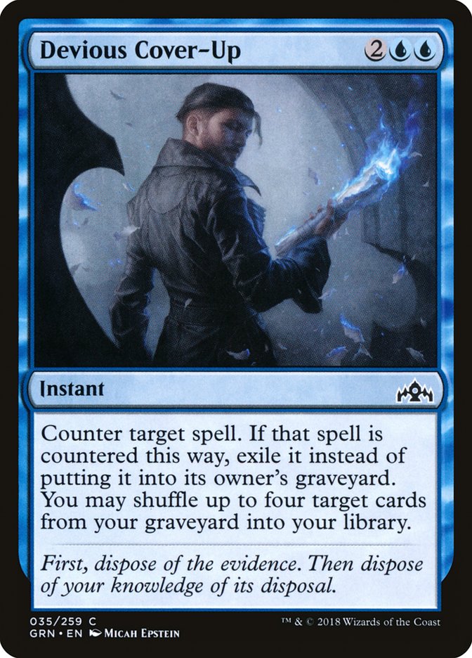 Devious Cover-Up, Guilds of ravnica Card Art
