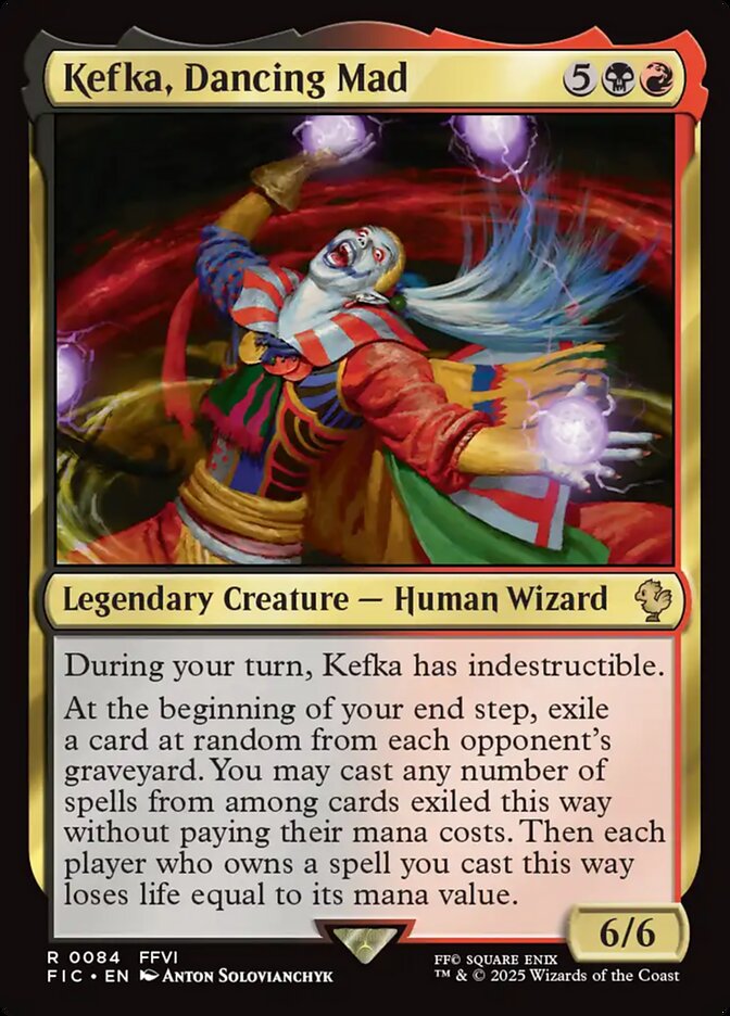 Kefka, Dancing Mad, Final fantasy commander Card Art
