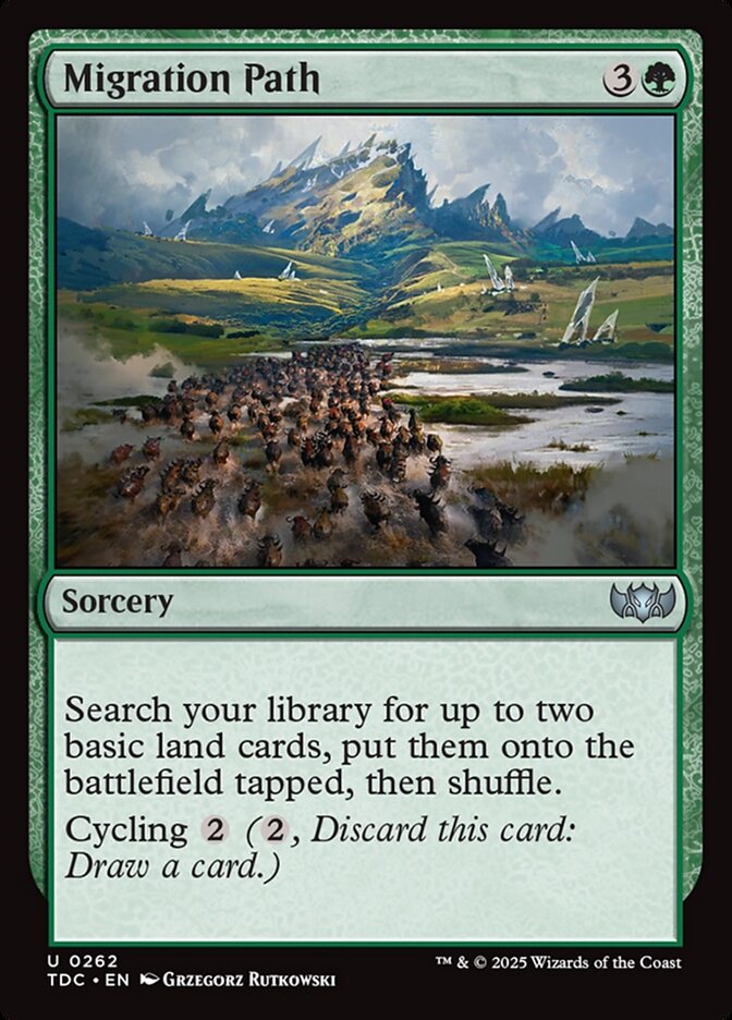 Migration Path, Tarkir: Dragonstorm Commander Card Art