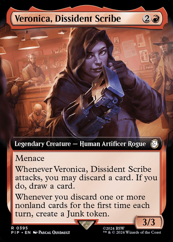 Veronica, Dissident Scribe, Fallout Card Art