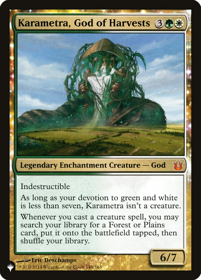 Karametra, God of Harvests, The list Card Art