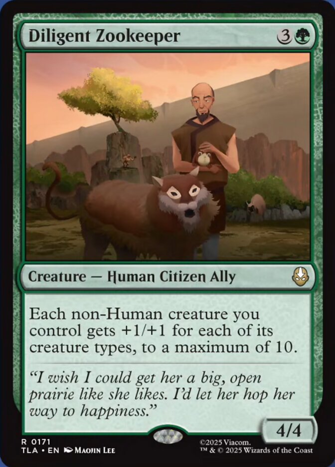 Diligent Zookeeper, Avatar: The Last Airbender Card Art