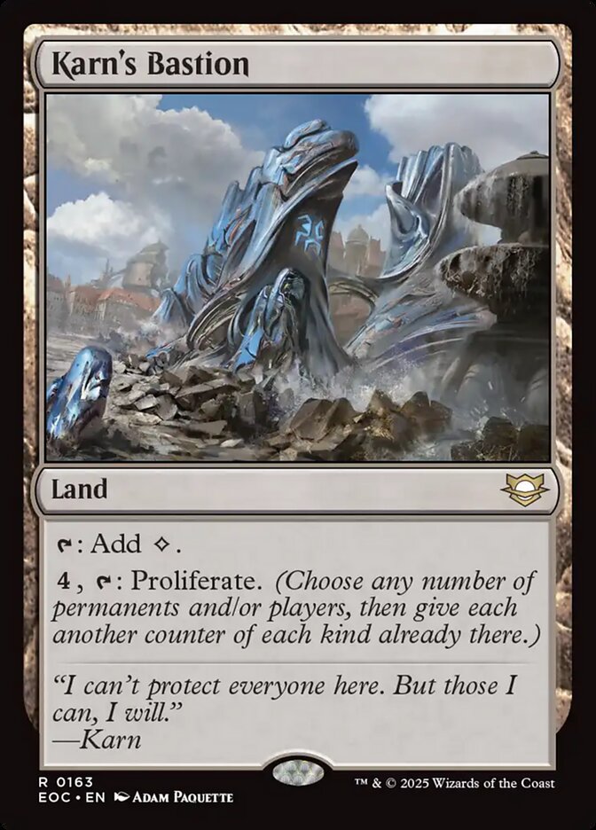 Karn's Bastion, Edge Of Eternities Commander Card Art