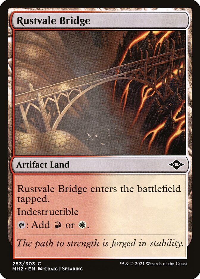 Rustvale Bridge, Modern horizons 2 Card Art