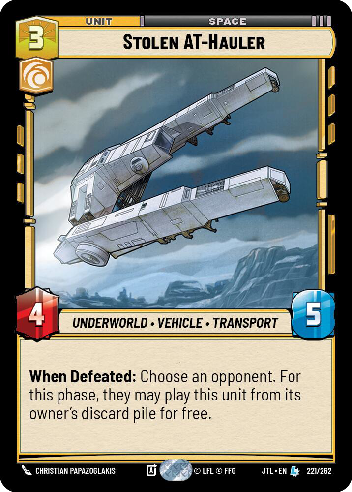Stolen AT-Hauler, Jump to Lightspeed Card Art
