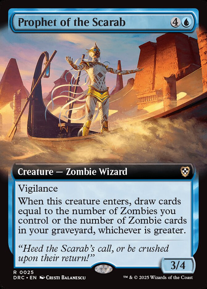 Prophet of the Scarab, Aetherdrift Commander Card Art