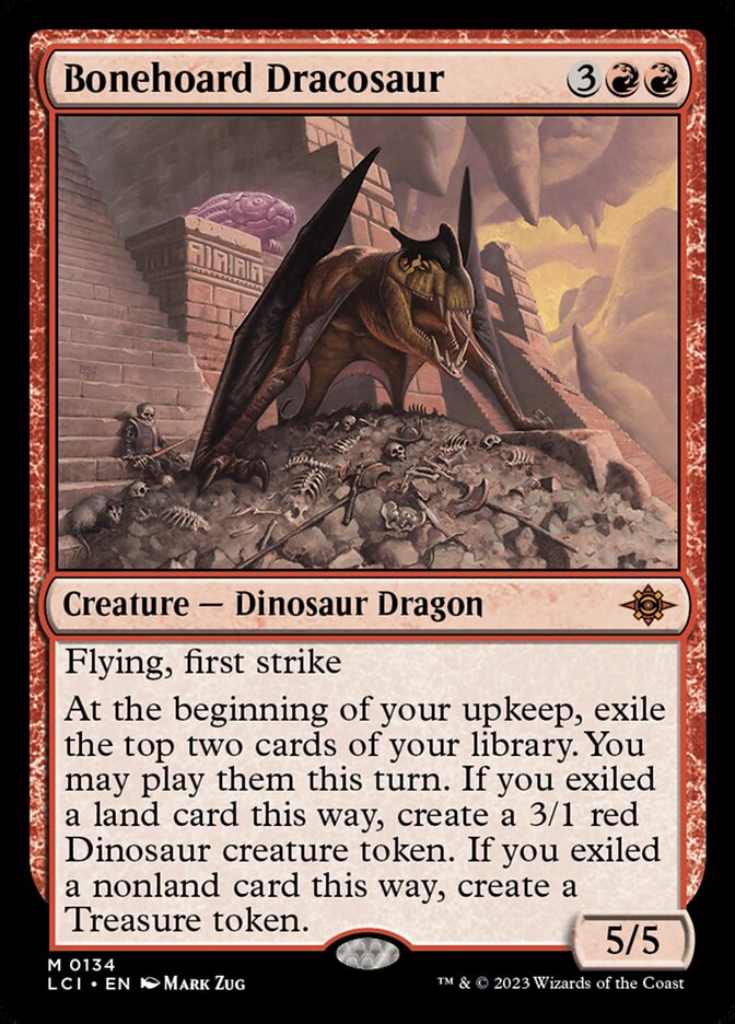 Bonehoard Dracosaur, The lost caverns of ixalan Card Art