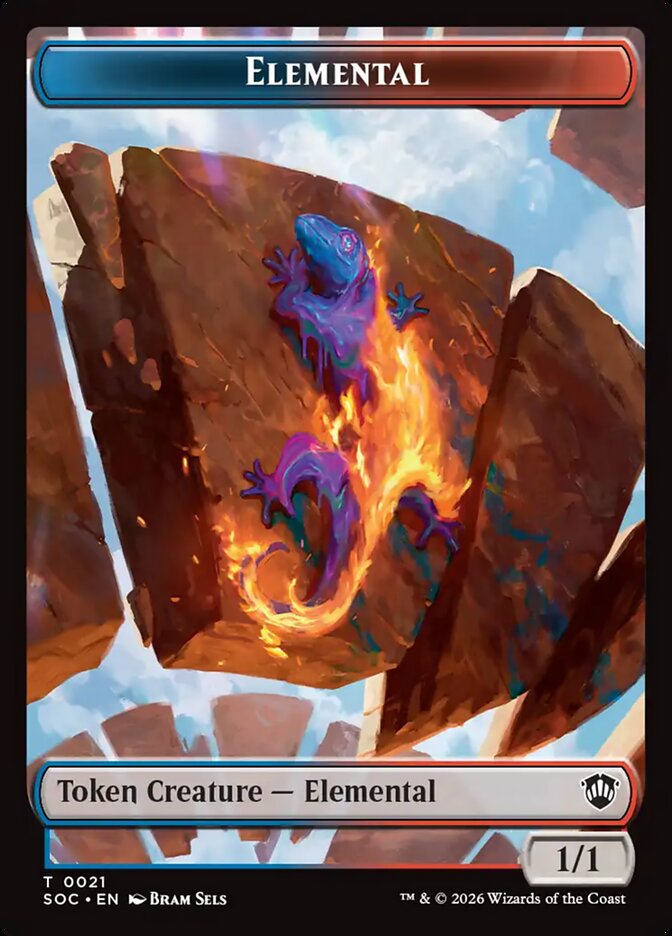 Elemental, Secrets Of Strixhaven Commander Tokens Card Art