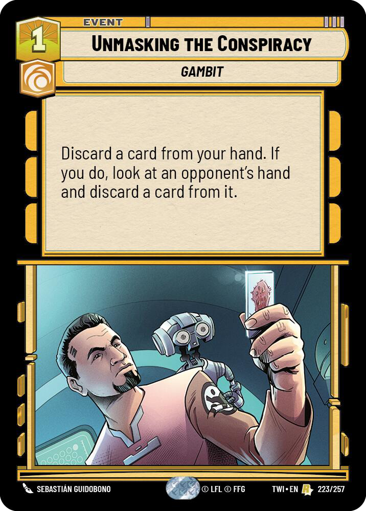 Unmasking the Conspiracy, Twilight of the Republic Card Art
