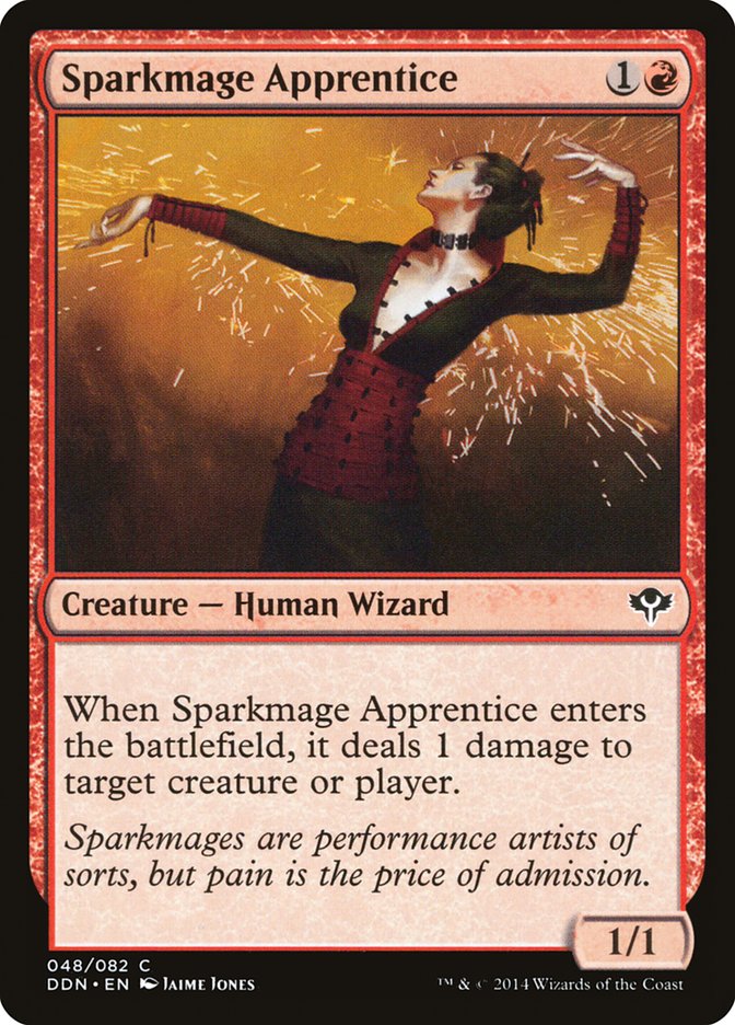 Sparkmage Apprentice, Duel decks: speed vs. cunning Card Art