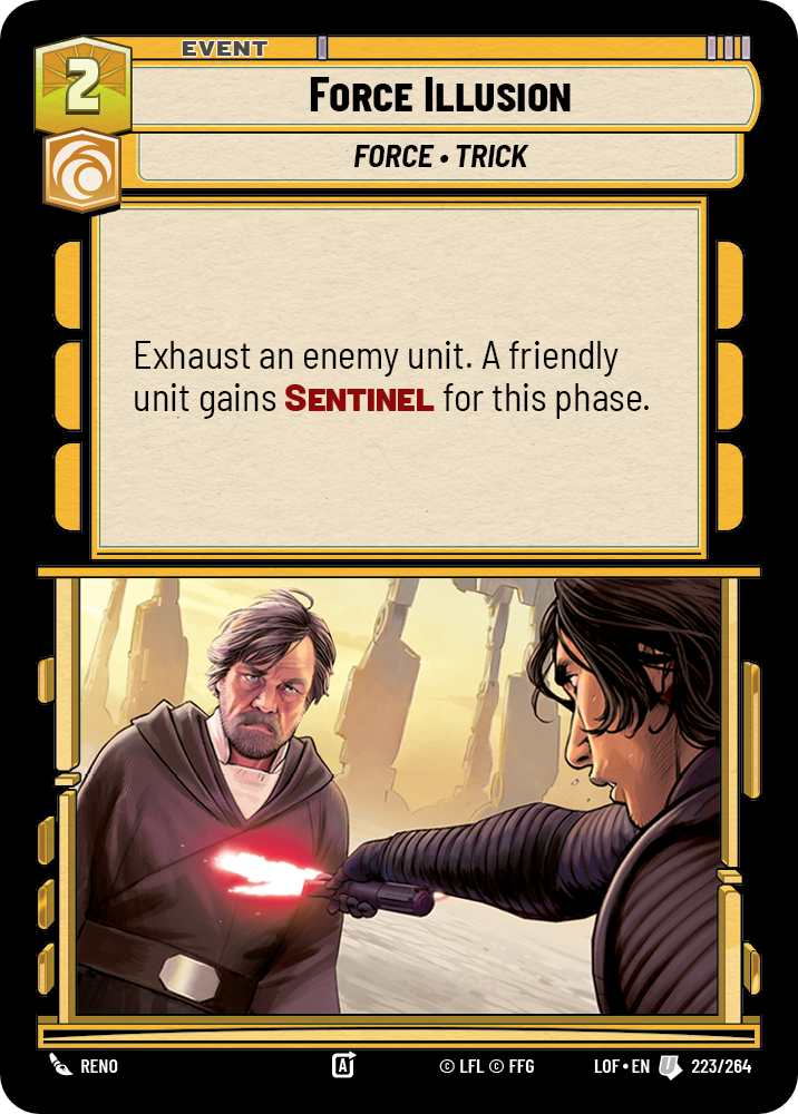 Force Illusion, Legends of the Force Card Art