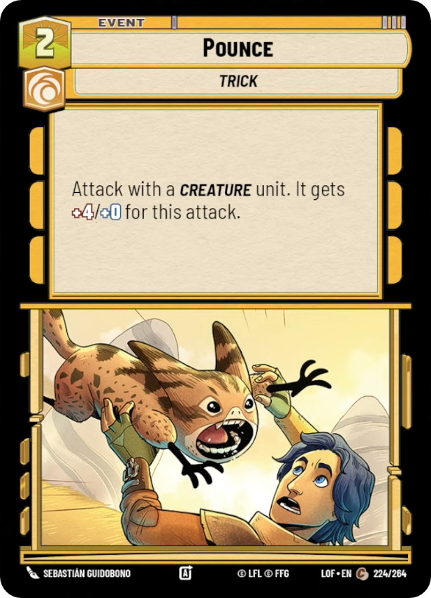 Pounce, Legends of the Force Card Art