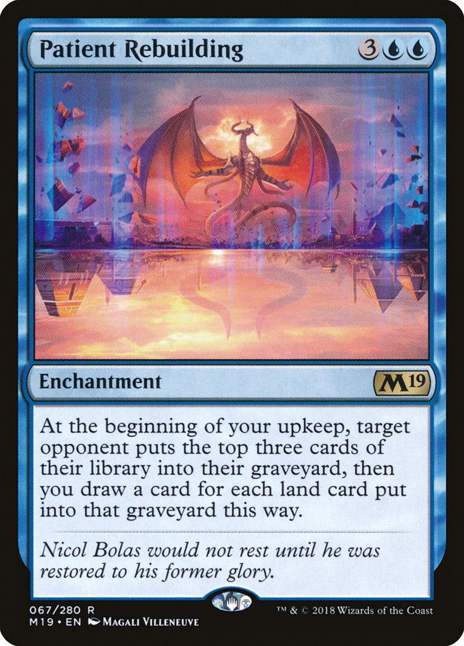 Patient Rebuilding, Core Set 2019 Card Art