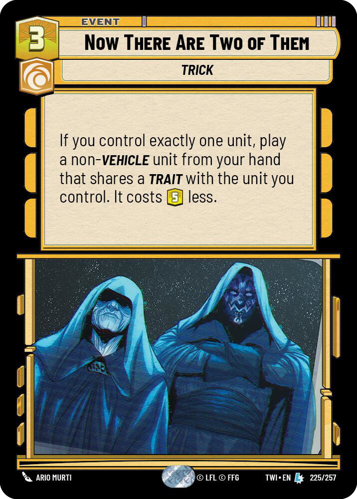 Now There Are Two of Them, Twilight of the Republic Card Art