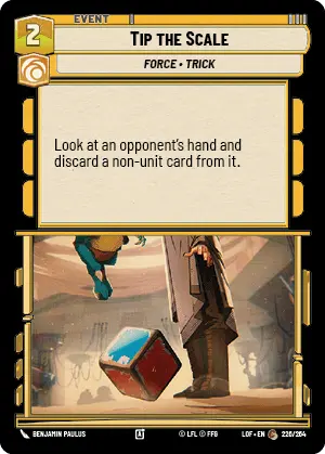 Tip the Scale, Legends of the Force Card Art