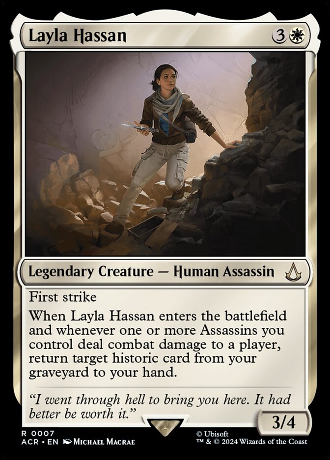 Layla Hassan, Assassin'S Creed Card Art