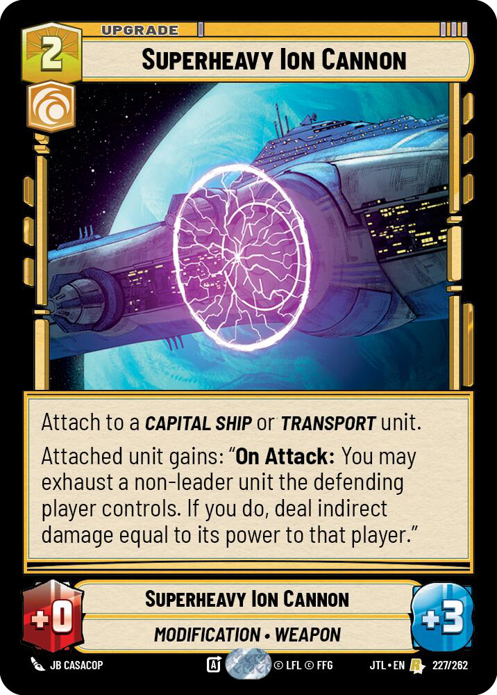 Superheavy Ion Cannon, Jump to Lightspeed Card Art