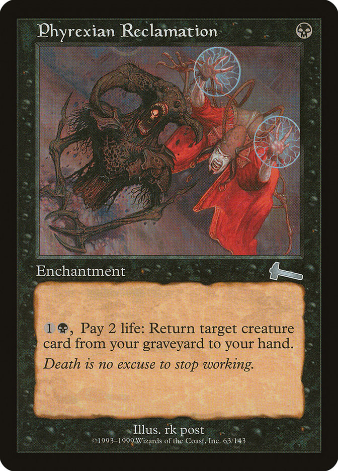 Phyrexian Reclamation, Urza's legacy Card Art