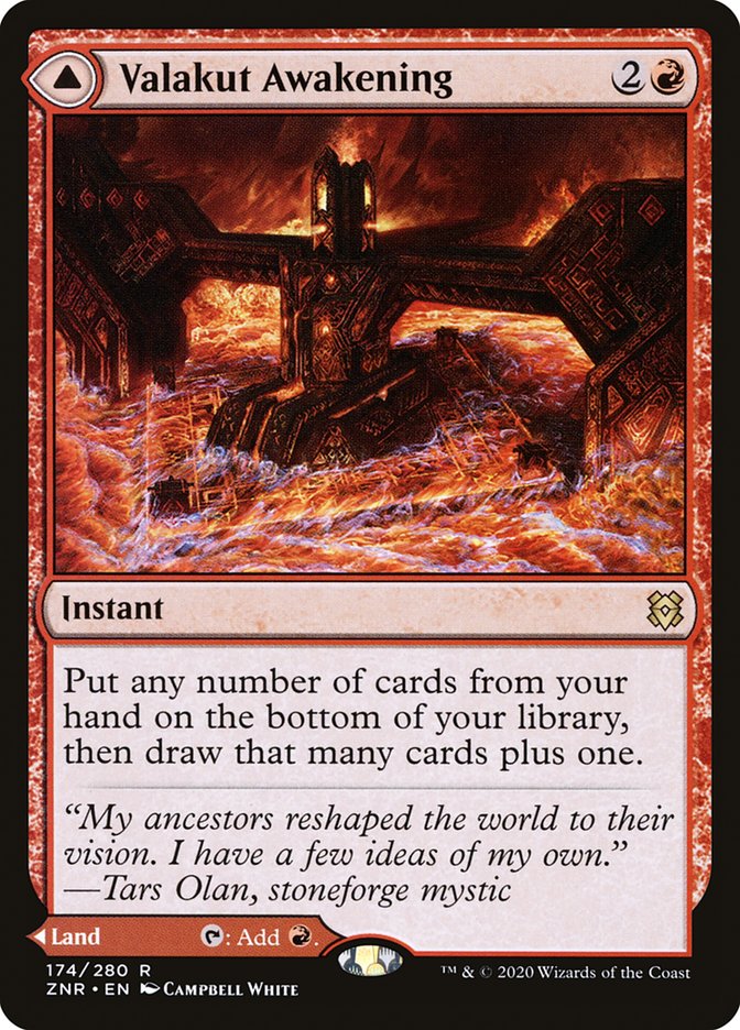 Valakut Awakening // Valakut Stoneforge, Zendikar Rising Card Art