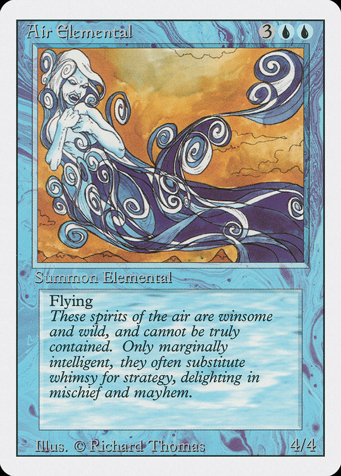 Air Elemental, Revised edition Card Art