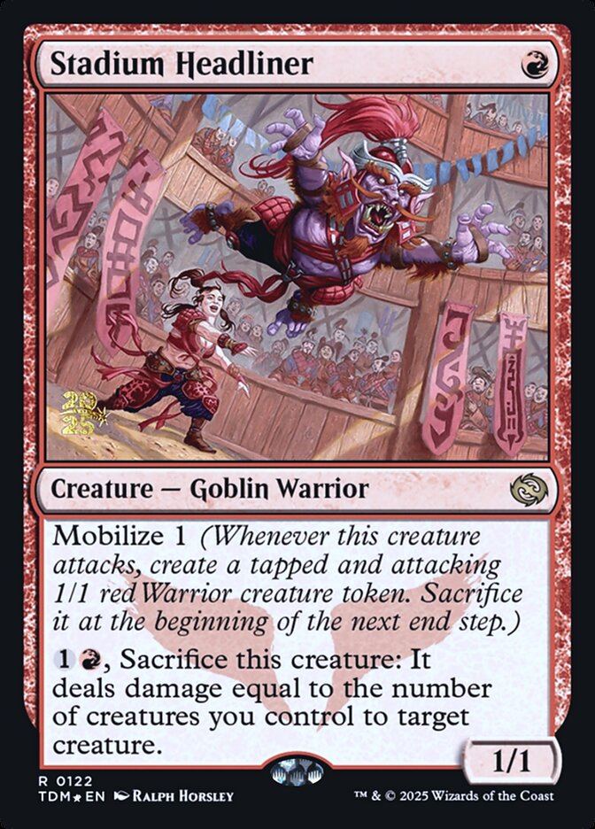 Stadium Headliner, Tarkir: dragonstorm promos Card Art