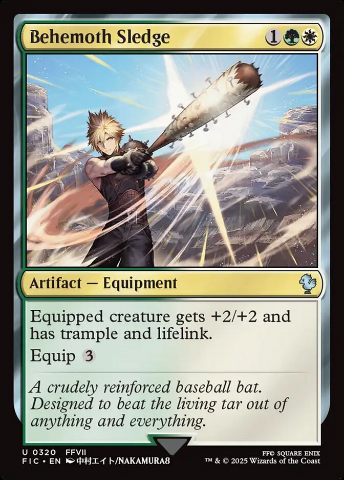 Behemoth Sledge, Final fantasy commander Card Art