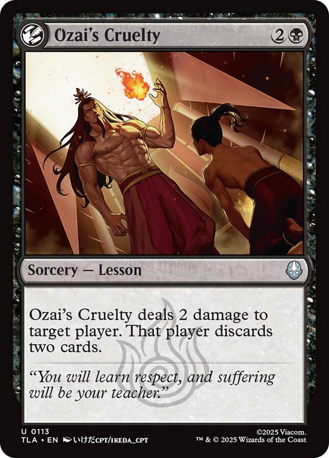 Ozai's Cruelty, Avatar: The Last Airbender Card Art