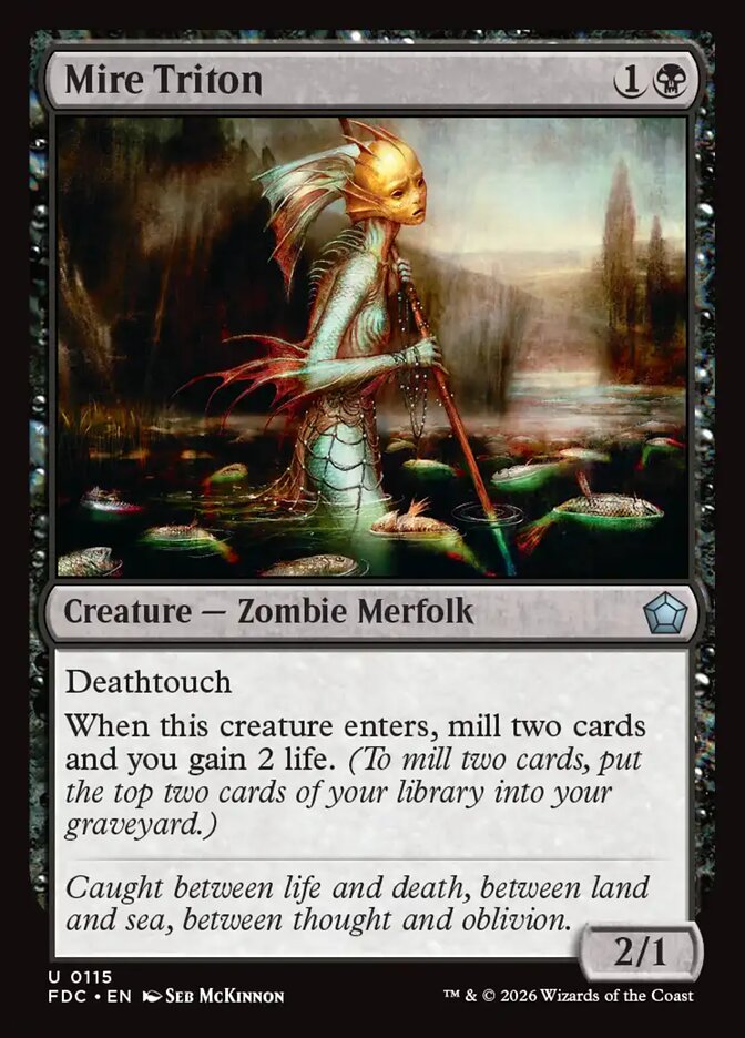 Mire Triton, Foundations Commander Card Art