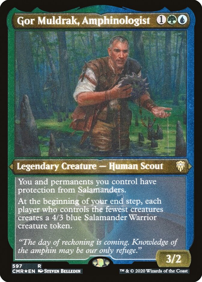 Gor Muldrak, Amphinologist - Etched Foil