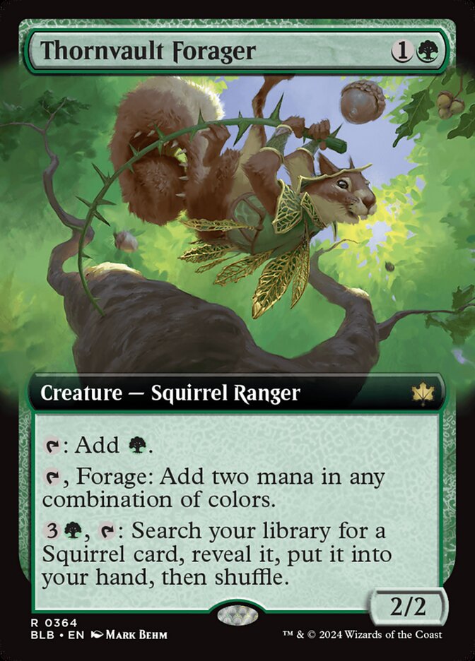 Thornvault Forager, Bloomburrow Card Art