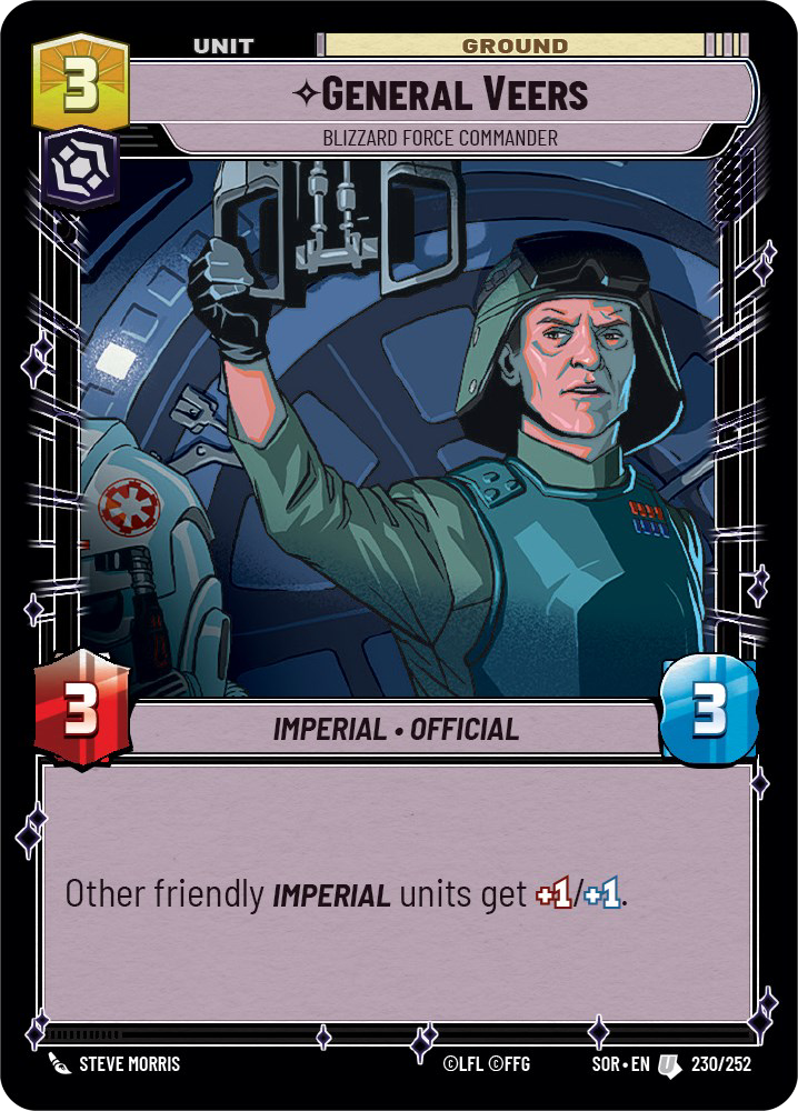 General Veers, Blizzard Force Commander - Foil