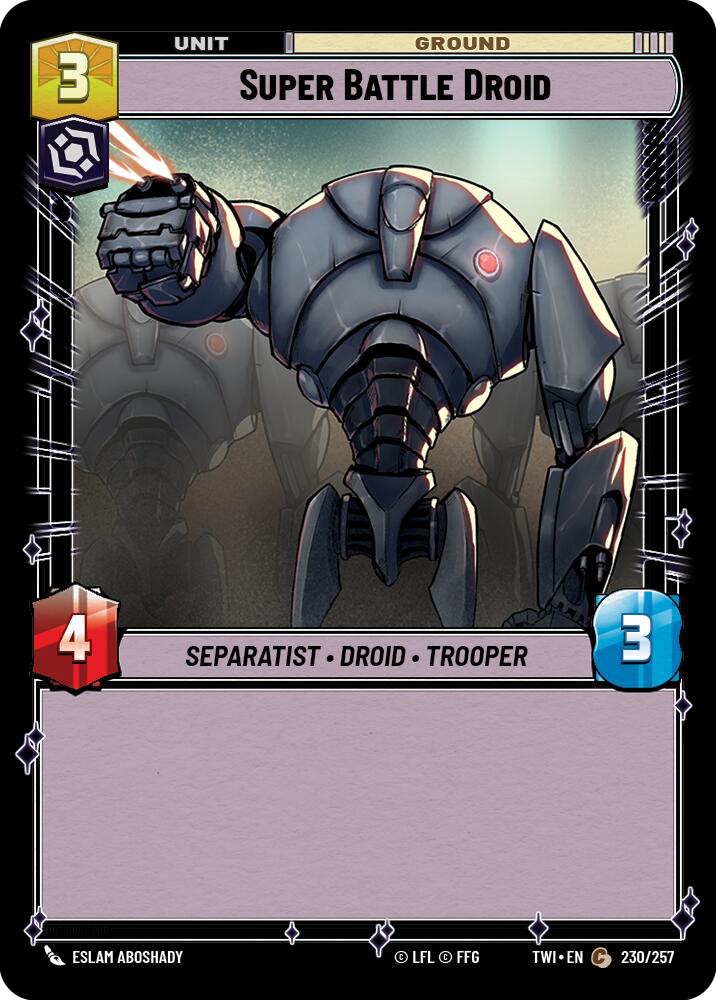 Super Battle Droid, Twilight of the Republic Card Art
