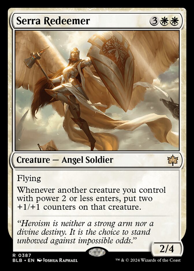 Serra Redeemer, Bloomburrow Card Art