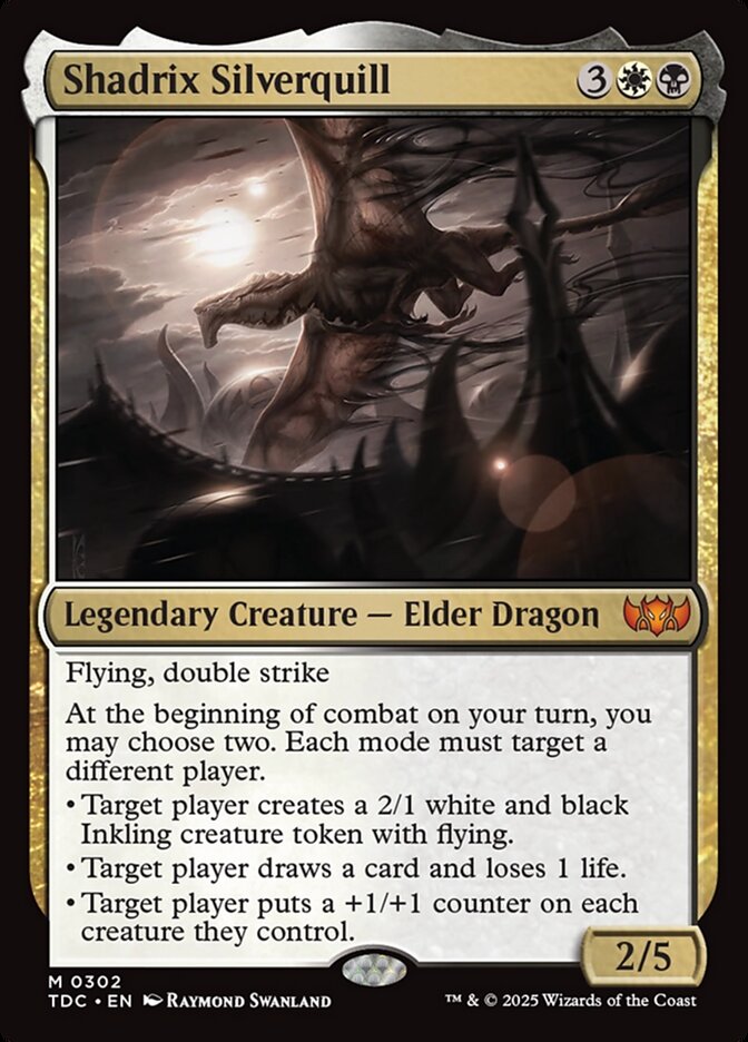 Shadrix Silverquill, Tarkir: dragonstorm commander Card Art