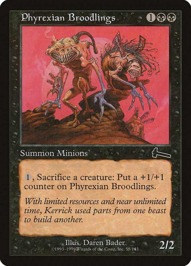 Phyrexian Broodlings, Urza's legacy Card Art