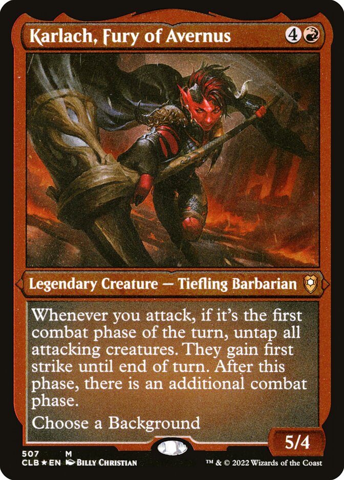 Karlach, Fury of Avernus - Etched Foil