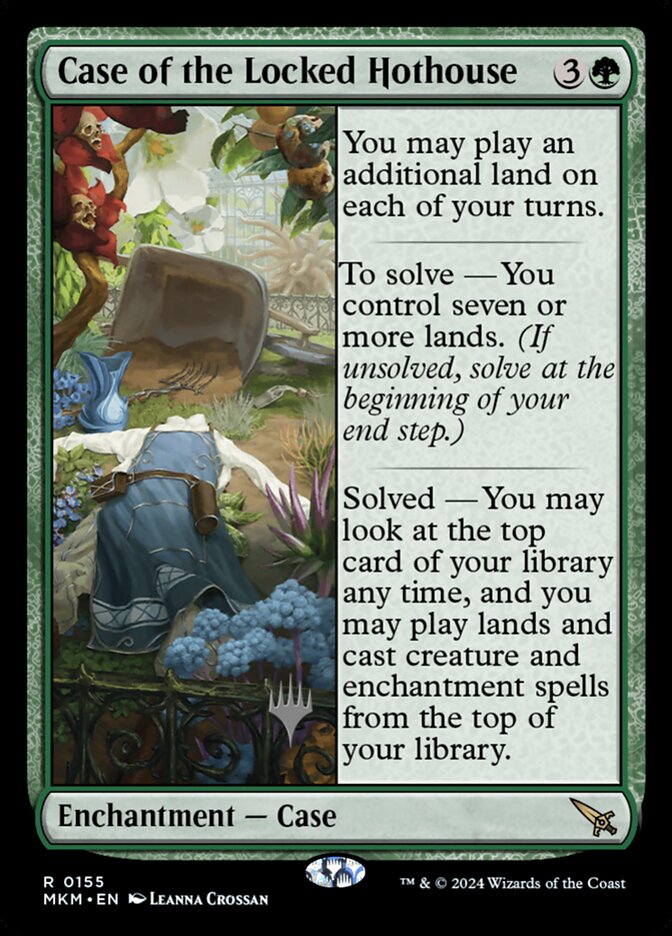 Case of the Locked Hothouse, Murders At Karlov Manor Promos Card Art