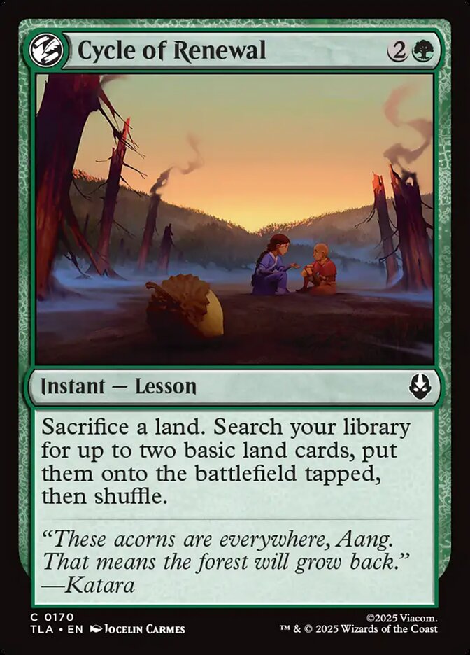 Cycle of Renewal, Avatar: The Last Airbender Card Art