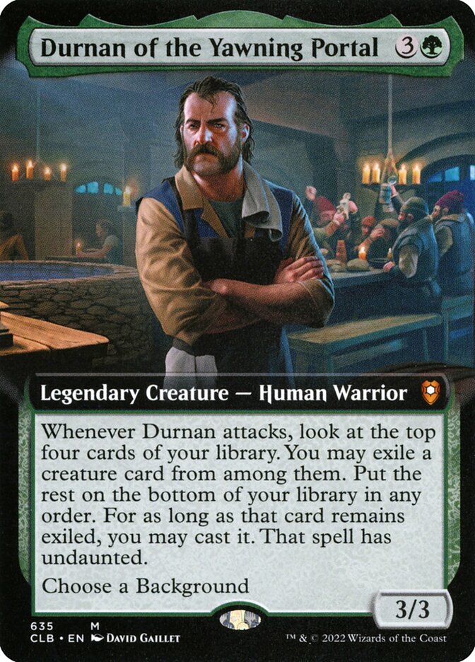 Durnan of the Yawning Portal, Commander Legends: Battle For Baldur'S Gate Card Art