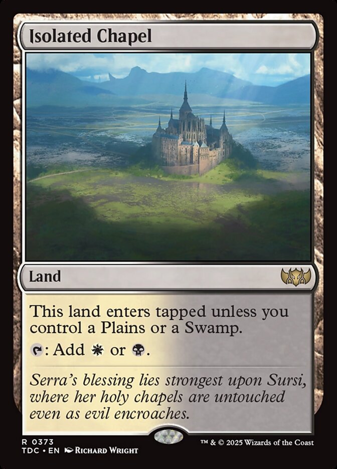 Isolated Chapel, Tarkir: Dragonstorm Commander Card Art