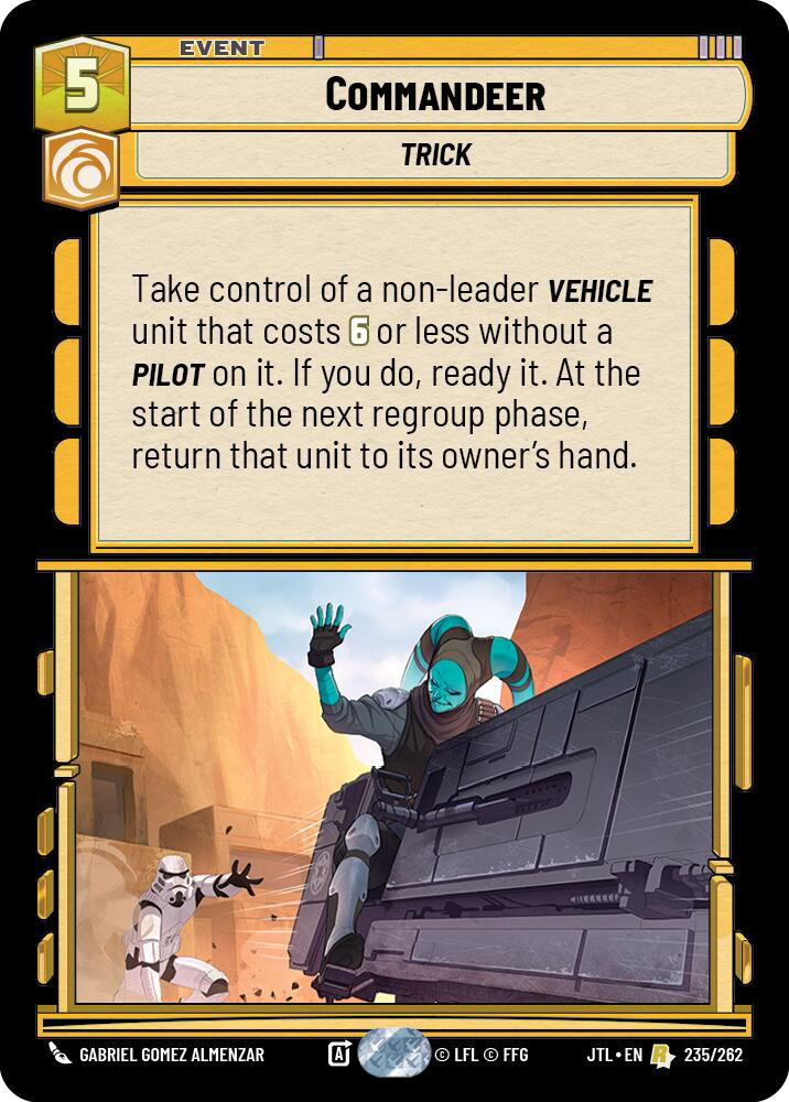 Commandeer, Jump to Lightspeed Card Art