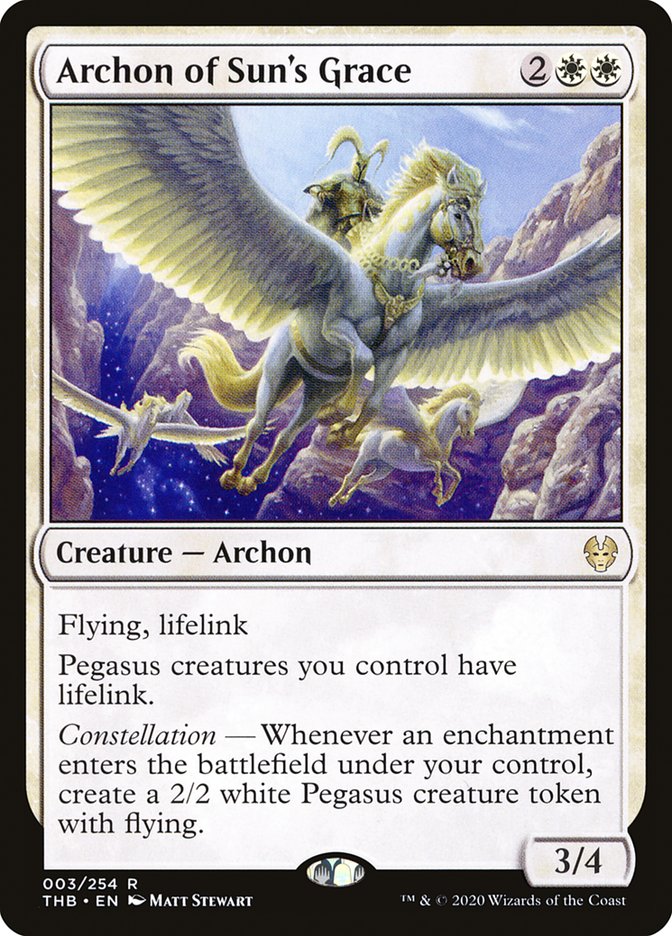 Archon of Sun's Grace, Theros beyond death Card Art